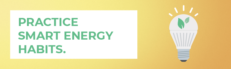 Practice smart energy habits.